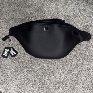PXG Leather Sling Bag Black Crossbody Golf B-JC3502 New w/ Tags + Dust Bag